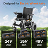 POOVER 12.8v 20ah Deep Cycle LiFePO4 Lithium Battery, Mobility Scooter & Wheelchair