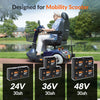 POOVER 12.8v 30ah LiFePO4 Lithium Battery Trolling Motor, Wheelchair & Mobility Scooter