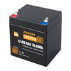 POOVER 12.8v 6ah LiFEPO4 Battery, Lithium Battery Scooter Baby Car