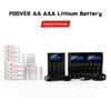POOVER 1.5V AA AAA Lithium ion Batteries 3200mwh 1200mWh