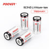POOVER 3.7V 16340 Lithium-ion Batteries 750mAh