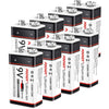 POOVER USB 9V Lithium ion Batteries 1200mAh